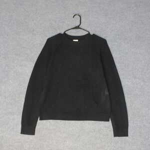 Baldwin Sweater Women S Black Merino‎ Wool Cashmere Blend Elle Pocket Pullover